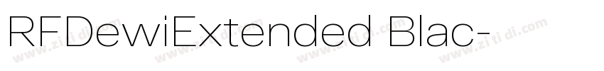 RFDewiExtended Blac字体转换